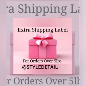 EXTRA SHIPPING LABEL ✨